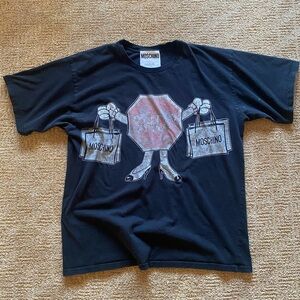 Moschino stop sign oversized t-shirt